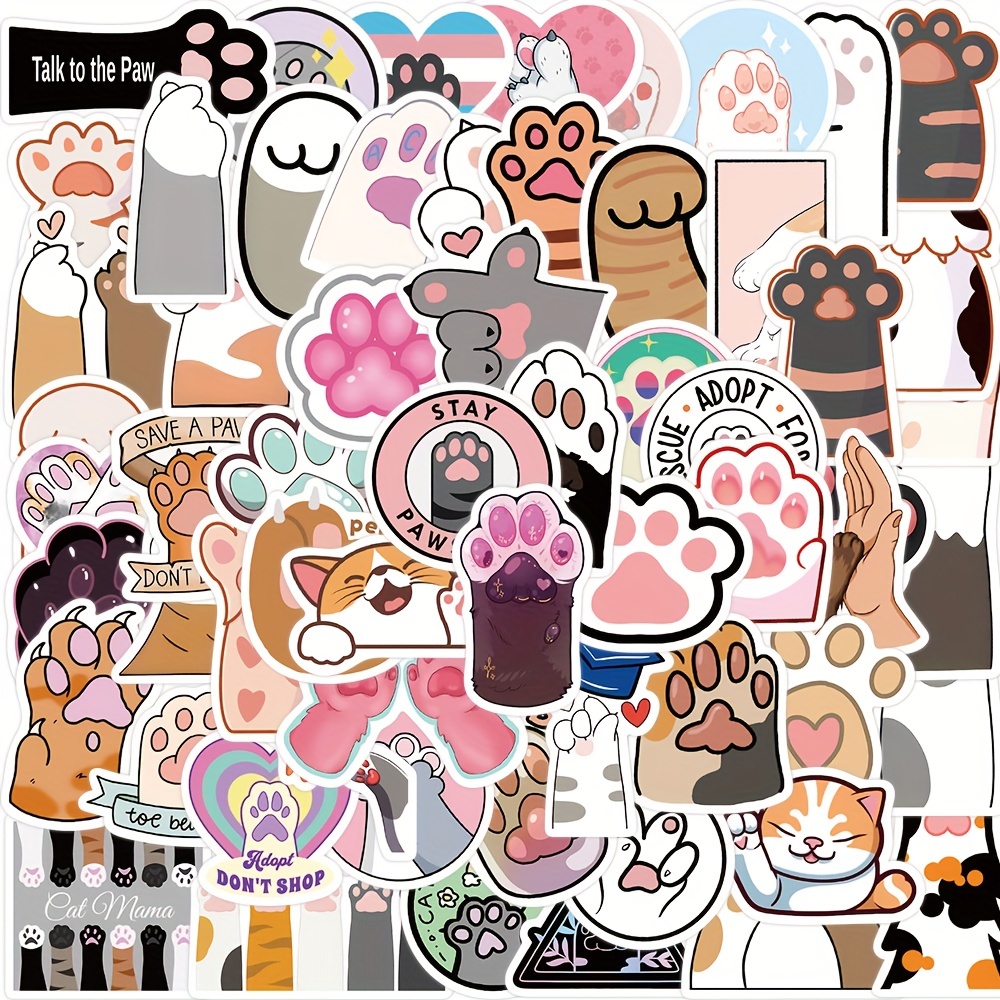 50 Pcs Pink cute Sticker Pack, PVC Vinyl, Girls Skateboard Laptop