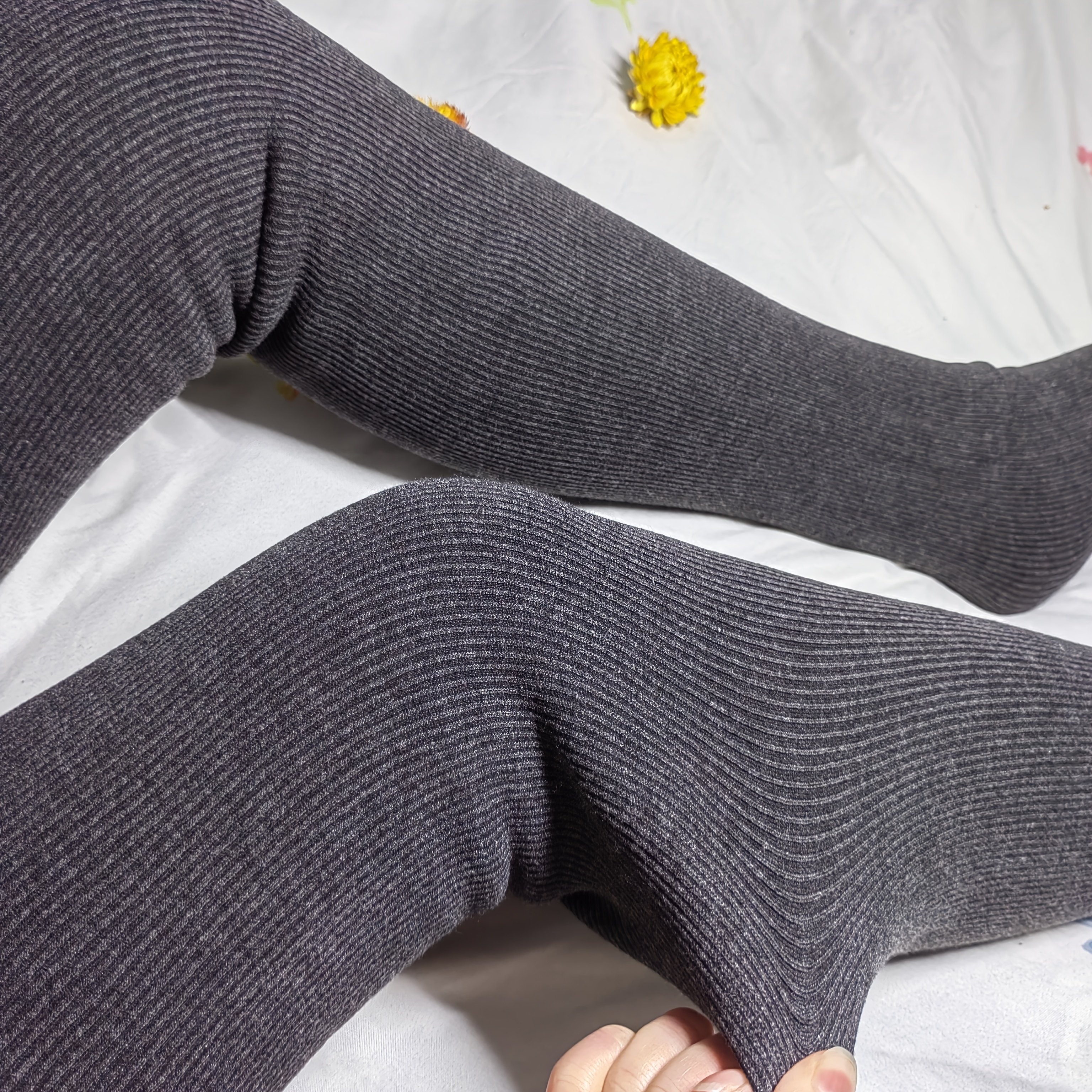 Leggings térmicos y gruesos, medias cálidas, pantalones forrados de felpa  elástica para invierno, medias y calcetería de mujer