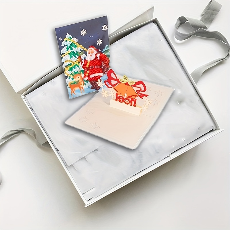 8/4/1pcs DIY Special Shaped Diamond Painting Embroidery Christmas Card Gift  Greeting Card Embroidery Postcards Xmas Card