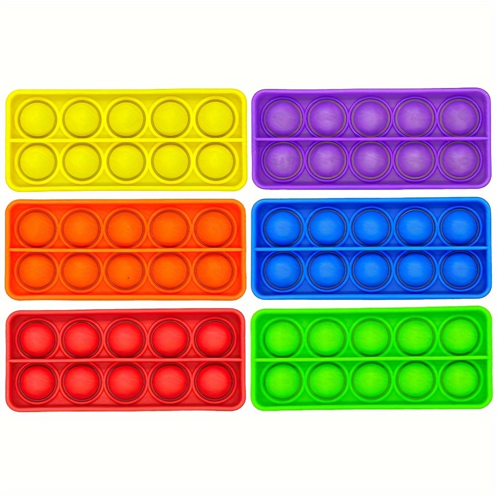 Fidget Toy Silicone Coeur Multi-couleurs [LOT 2] Jeu Anti Stress