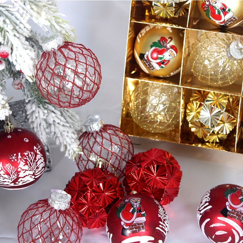 ShenMo 30 Pièces Boules de Noël en or Rose, Boules de Sapin de Noël avec  Étoile, Objets de Décoration de Noël, Boule de Noël pour Décorations de Noël  Intérieures Ou Extérieures 
