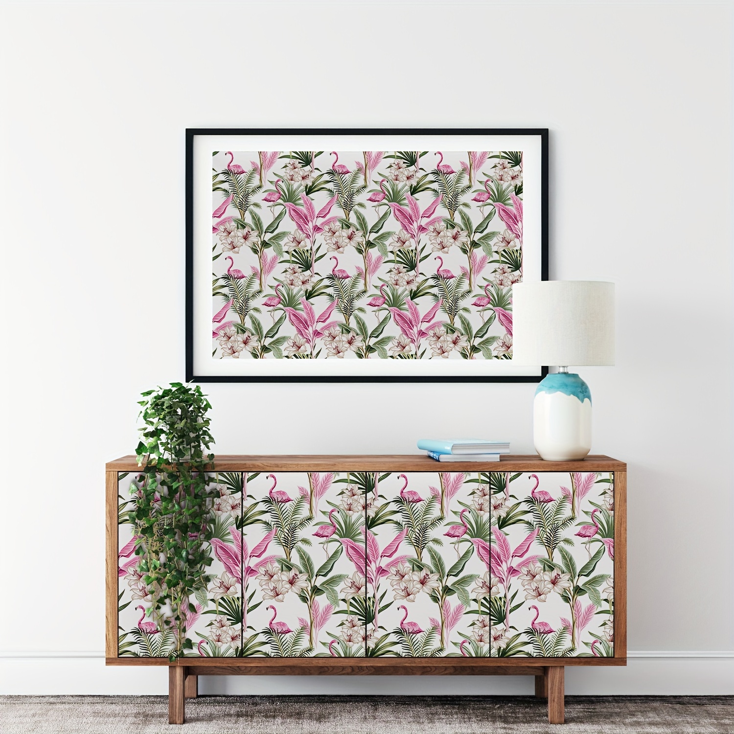 Floral Wallpaper Peel And Stick Wallpaper Gray Floral - Temu