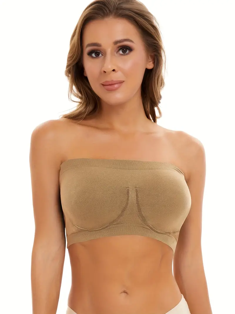 Women's Lace Tube Bra Tops Strapless Seamless Stretchy Bandeau Chest Wrap