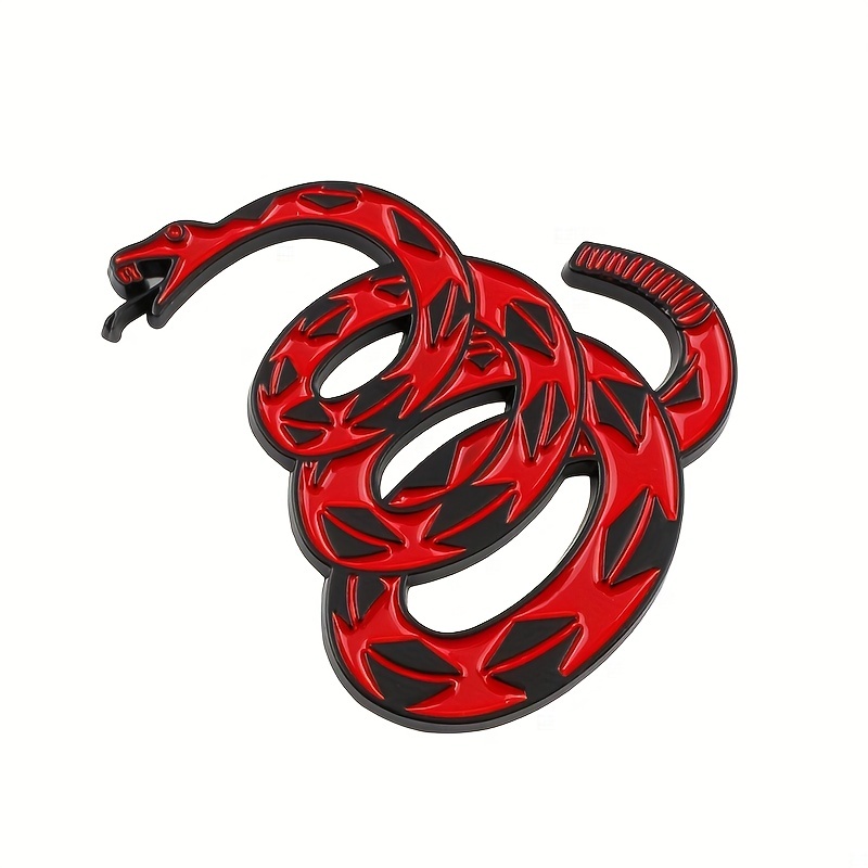 3d Snake Decal Cars Don't Tread Metal Car Emblem Badges - Temu