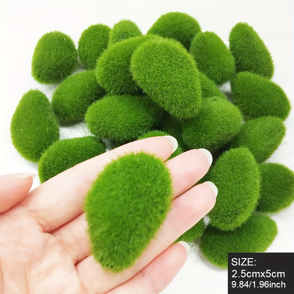 Fake Moss Decor Plant Crafts Floral Artificial Green - Temu