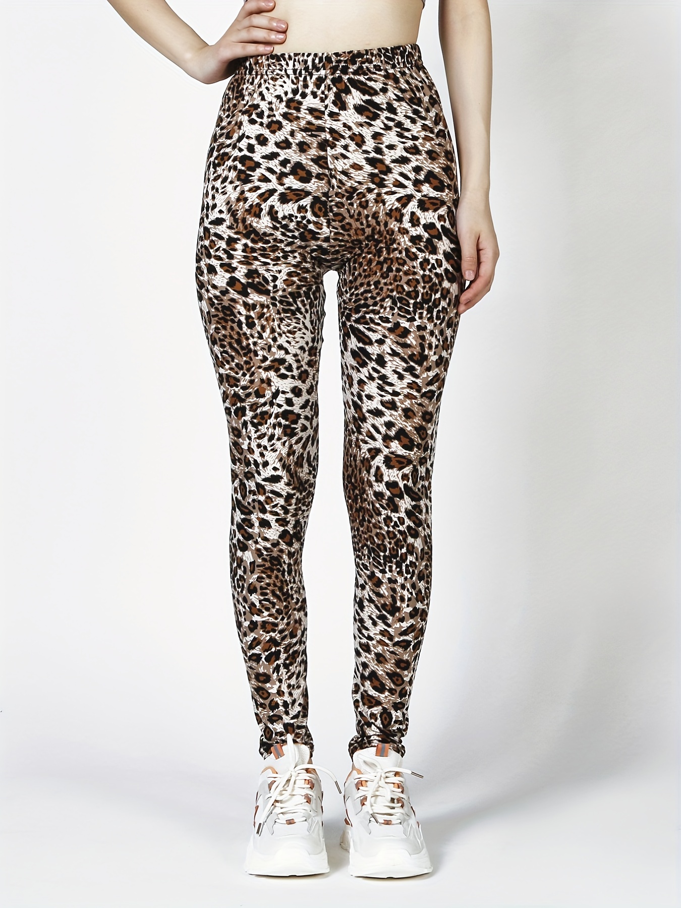 Vintage 1980's black spandex leggings, 80's leopard heels,…