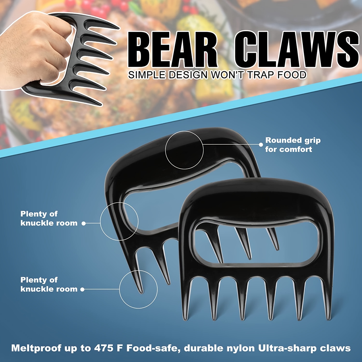 Meat Claws Meat Shredder Bbq Shredder Grilling Gadgets - Temu