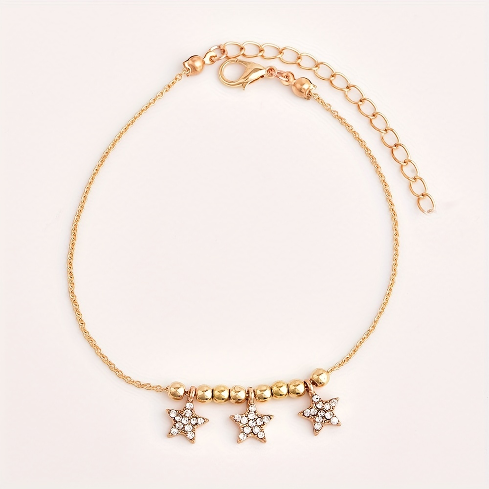 Vintage Star Pineapple Beads Anklet