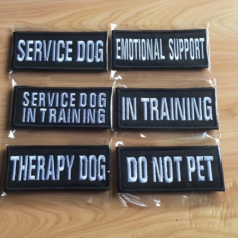 

Therapy Dog Security Patches - Keep Your Pet Service Dog In Training Safe & Secure!