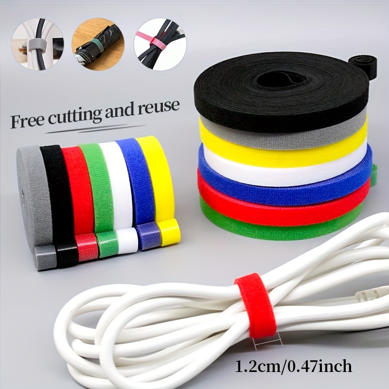 Reusable Cable Ties Adjustable Cord Straps Wire Management - Temu Canada