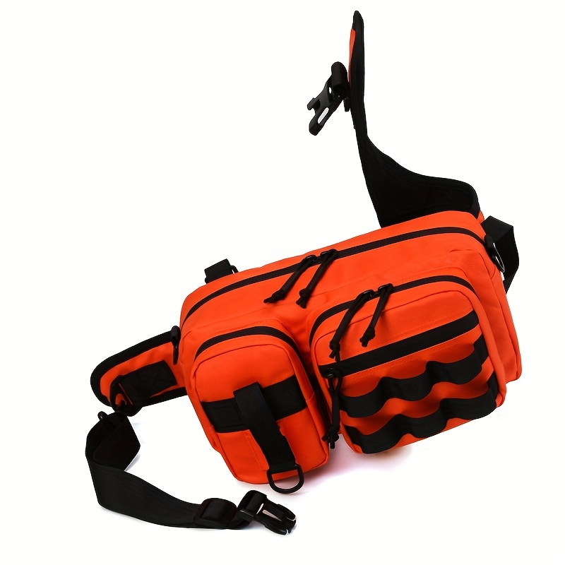 Waterproof Fishing Sling Pack with Padded Shoulder Strap and Pliers Storage  - Ideal for Saltwater and Freshwater Fishing