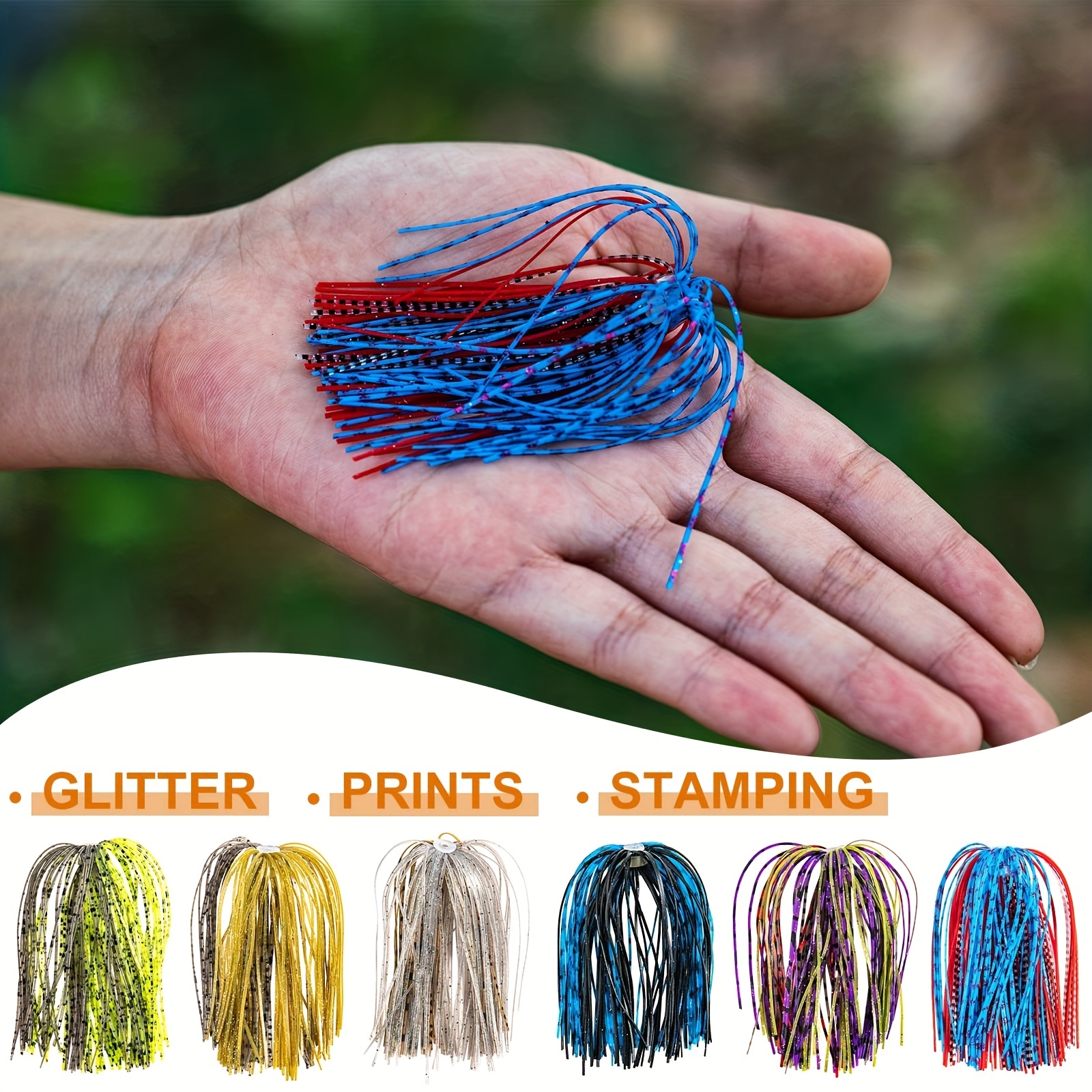  HAKKALA Fish Shaped Jig Head Swim Jigs and Trailers Set,  Silicone Skirts Weed Guard Jigs and Soft Lure Kits for Bass Fishing  (10g(3/8oz) - Clear/Muddy Water) : Sports & Outdoors