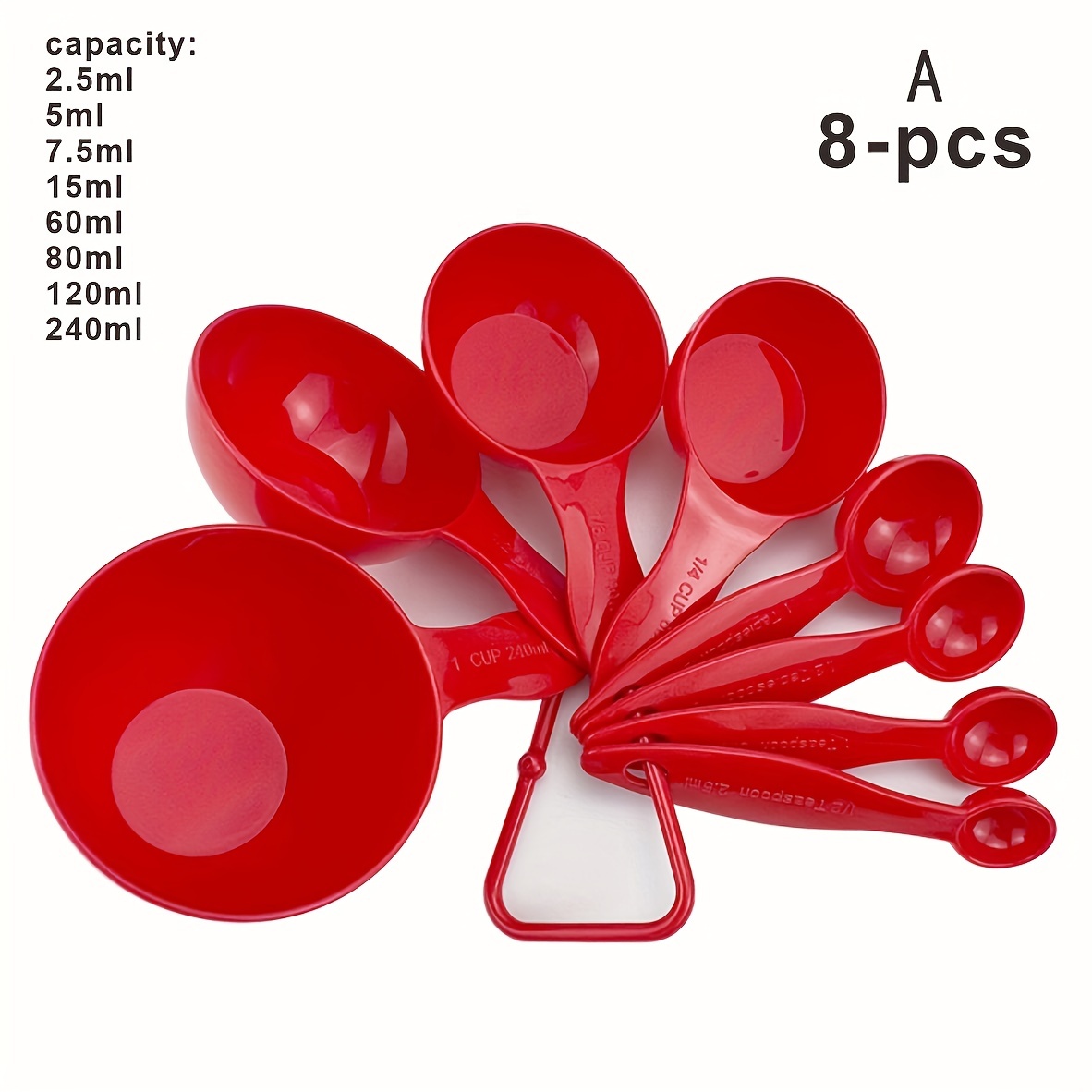 KitchenAid Measuring Cups and Spoons - Red, 9 pc - Foods Co.
