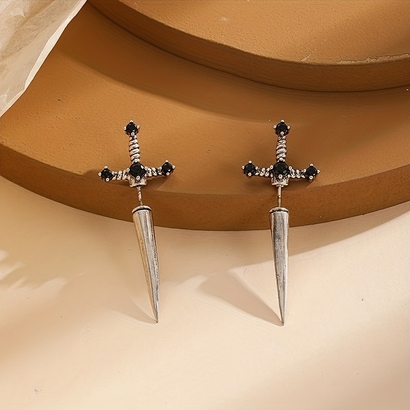 

Gothic Sword Decor Earrings Creative Vintage Fashion Jewelry Gift For Women