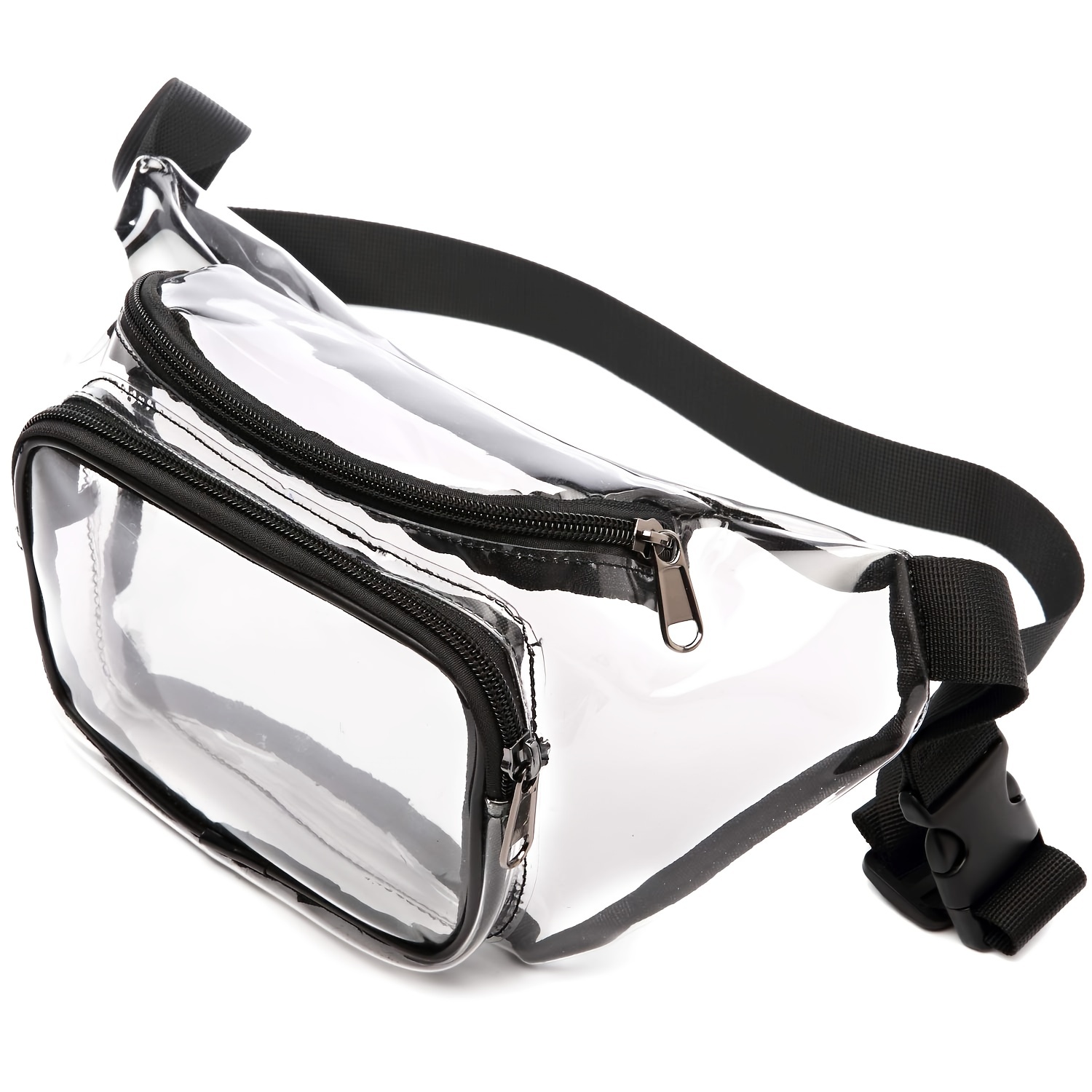 Clear Fanny Pack Stadium Approved, Adjustable Plastic Waist Bag