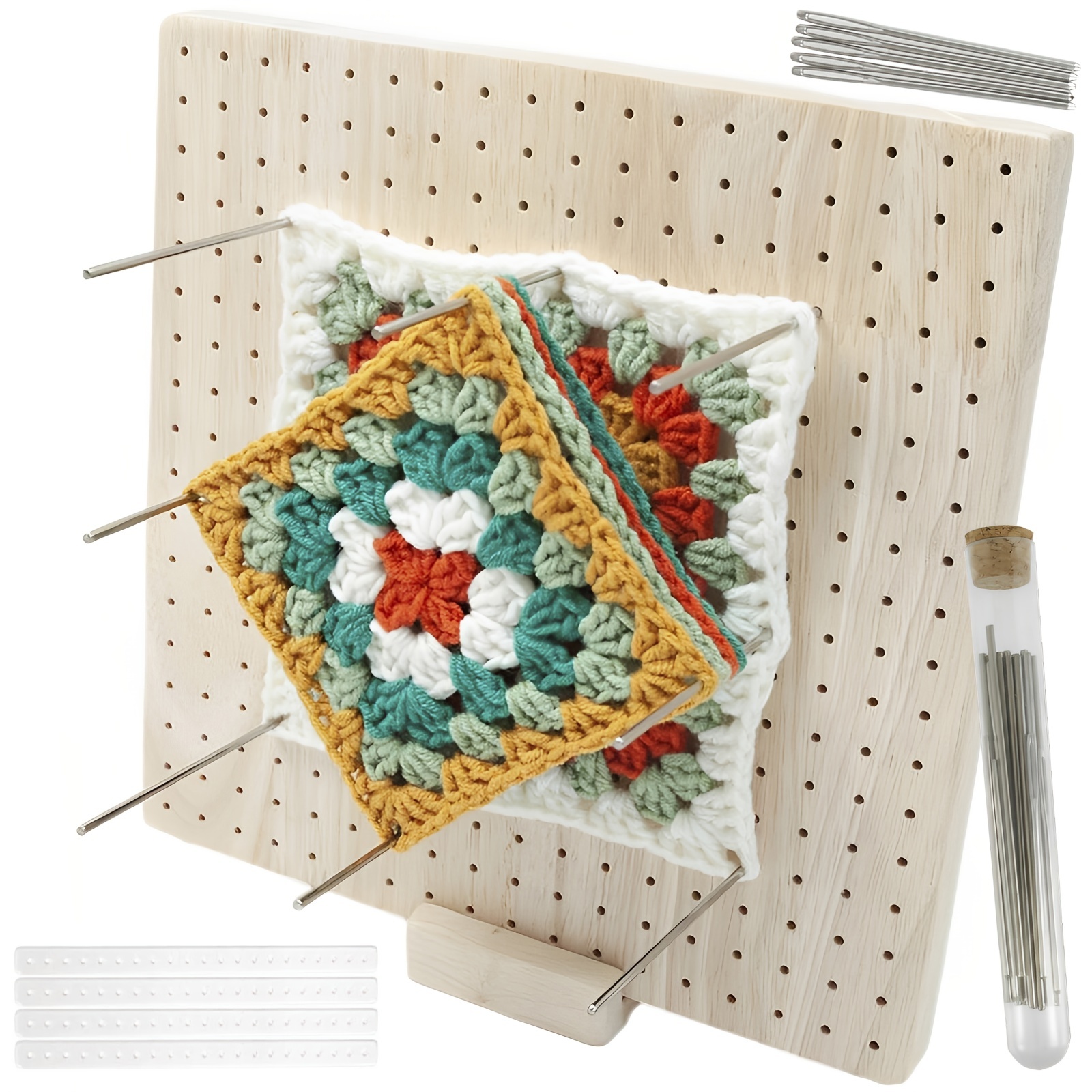 Wooden Crochet Blocking Board Reusable Handcrafted Knitting - Temu  Netherlands