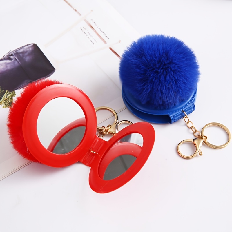 Double Pom-Pom Keychain