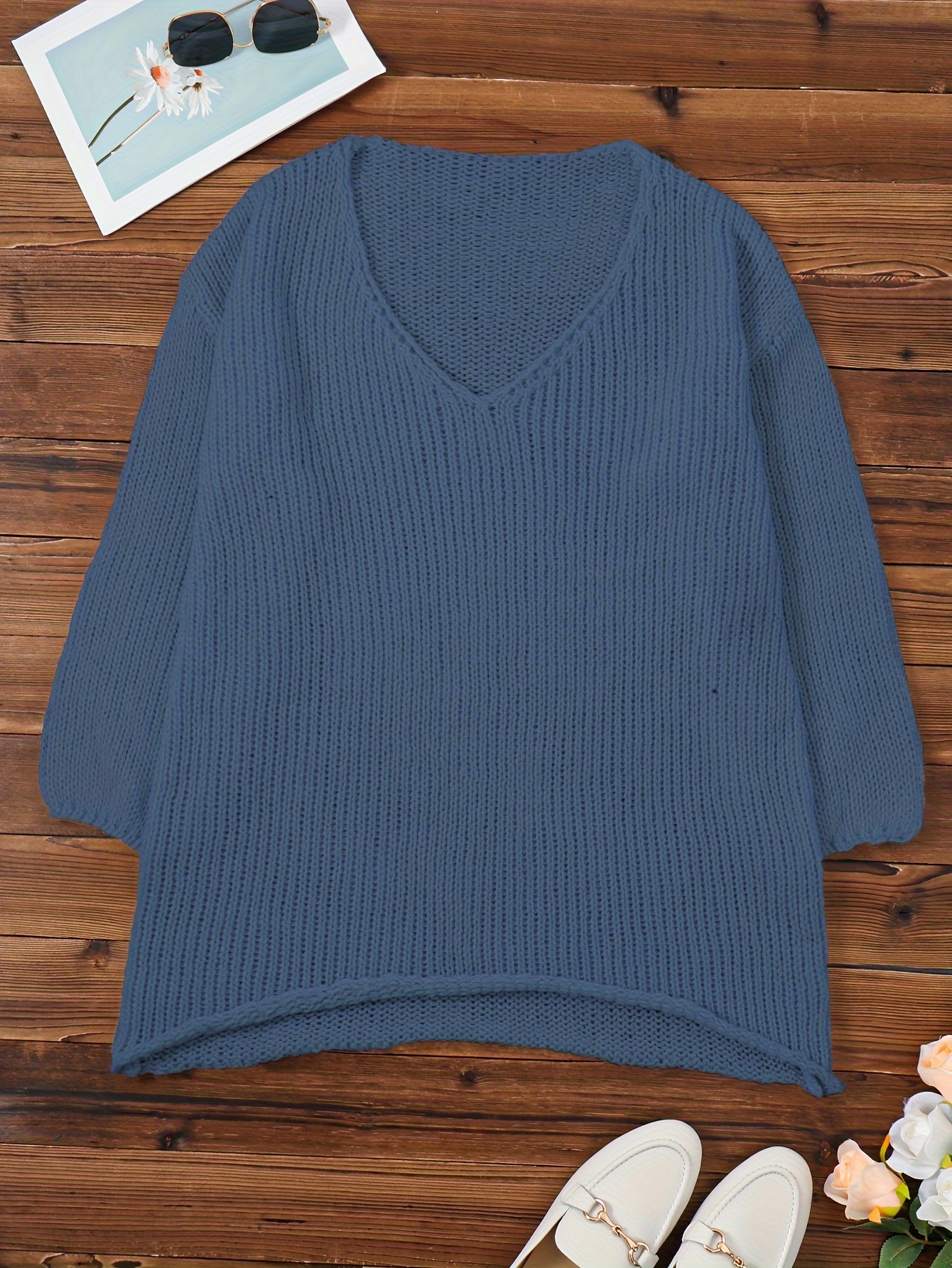 V Neck Oversized Jumper