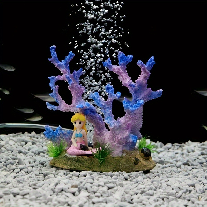 1pc Vibrant Underwater Coral Decor For Aquariums Realistic