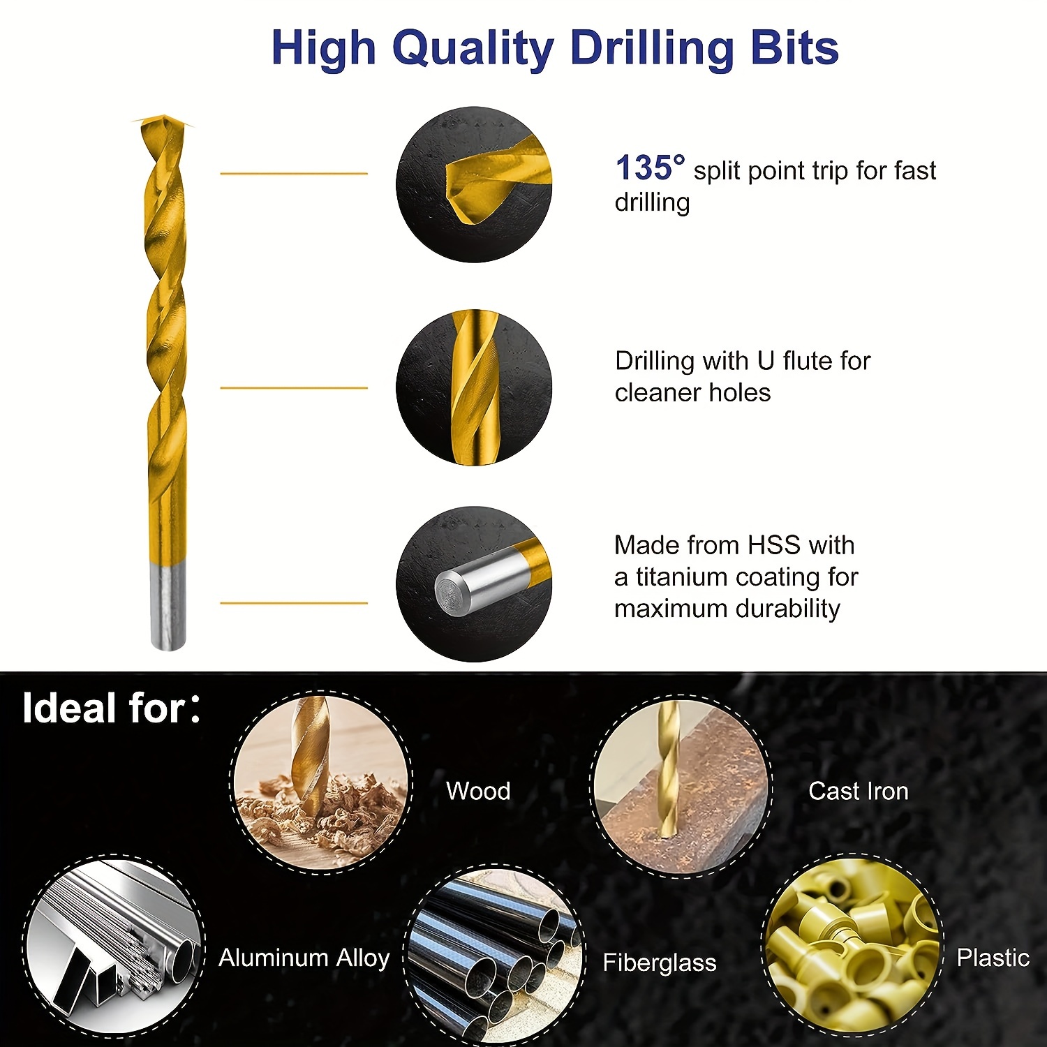 Metal and discount wood drill bits