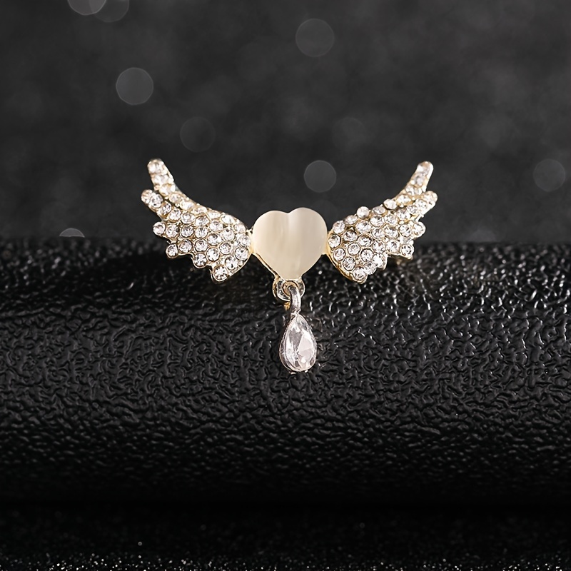 Gorgeous Bow Angel Faux Pearl Brooches Pin For Women - Temu