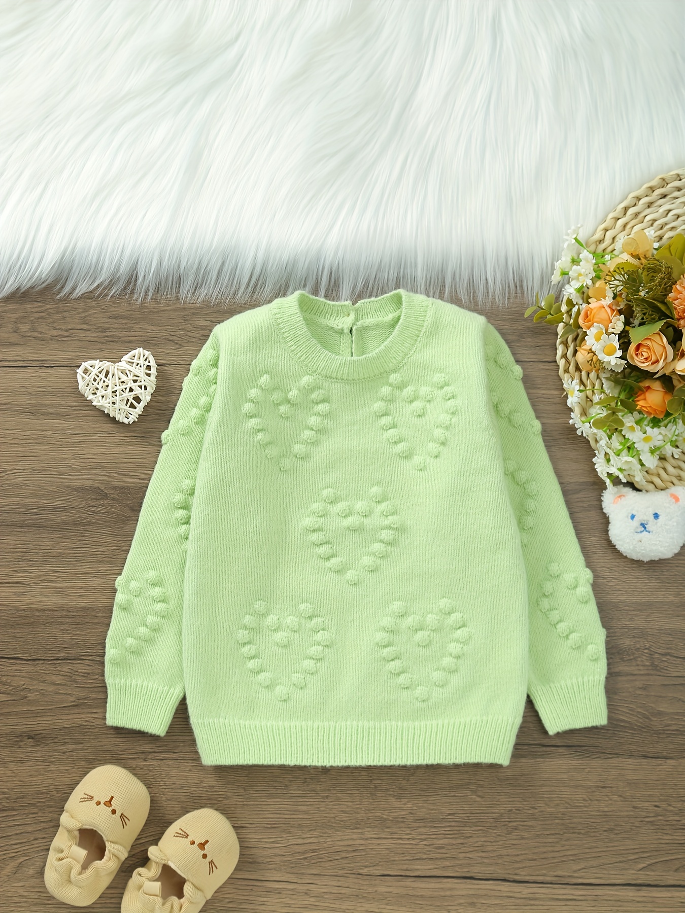 Handmade woolen sweater clearance design for baby girl