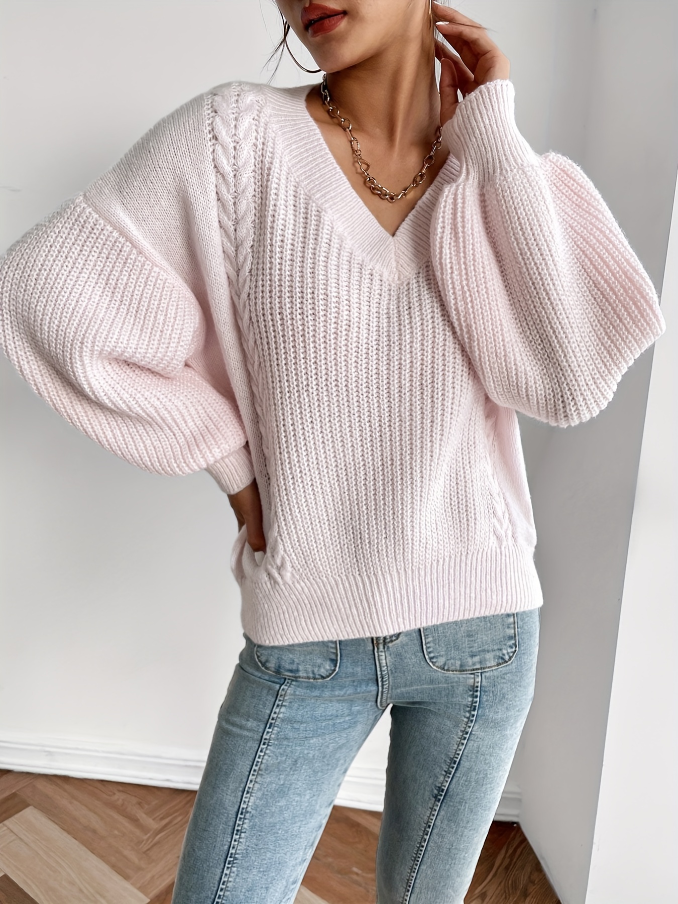 Cable Knit Sweater Women - Temu