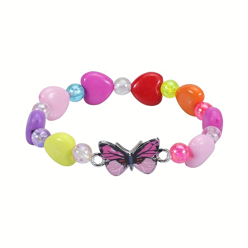 Cartoon Children's Bracelet Female Princess Glass Beaded Cute Girl