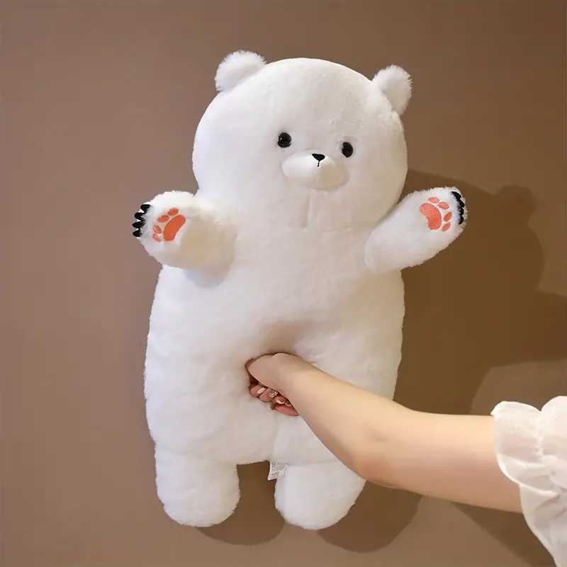 Cute Panda Plush White Bear Toy Soft Polar Bear Stuffed - Temu