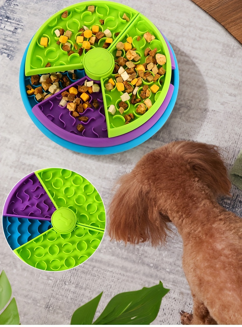 Durable Plastic Dog Slow Feeder Bowl Anti-choking Dog Puzzle Food Bowl  Water Basin For Improved Digestion - Temu