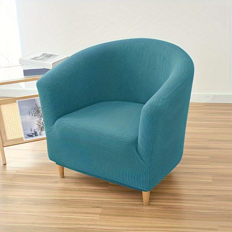 Housse De Fauteuil Extensible Hearda - Protection Anti-Taches - Lavable - Design Géométrique Noir Et Blanc