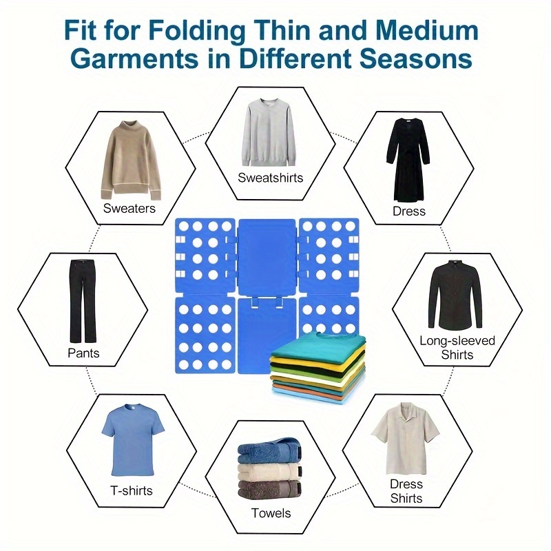 Easy Cloths Folder  Folding clothes, Clothes folding board, Shirt folder