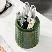 1pc rotatable chopstick cage knife holder simple and light luxury cylindrical rotatable chopstick cage knife storage rack kitchen tableware storage rack kitchen organization and storage details 6