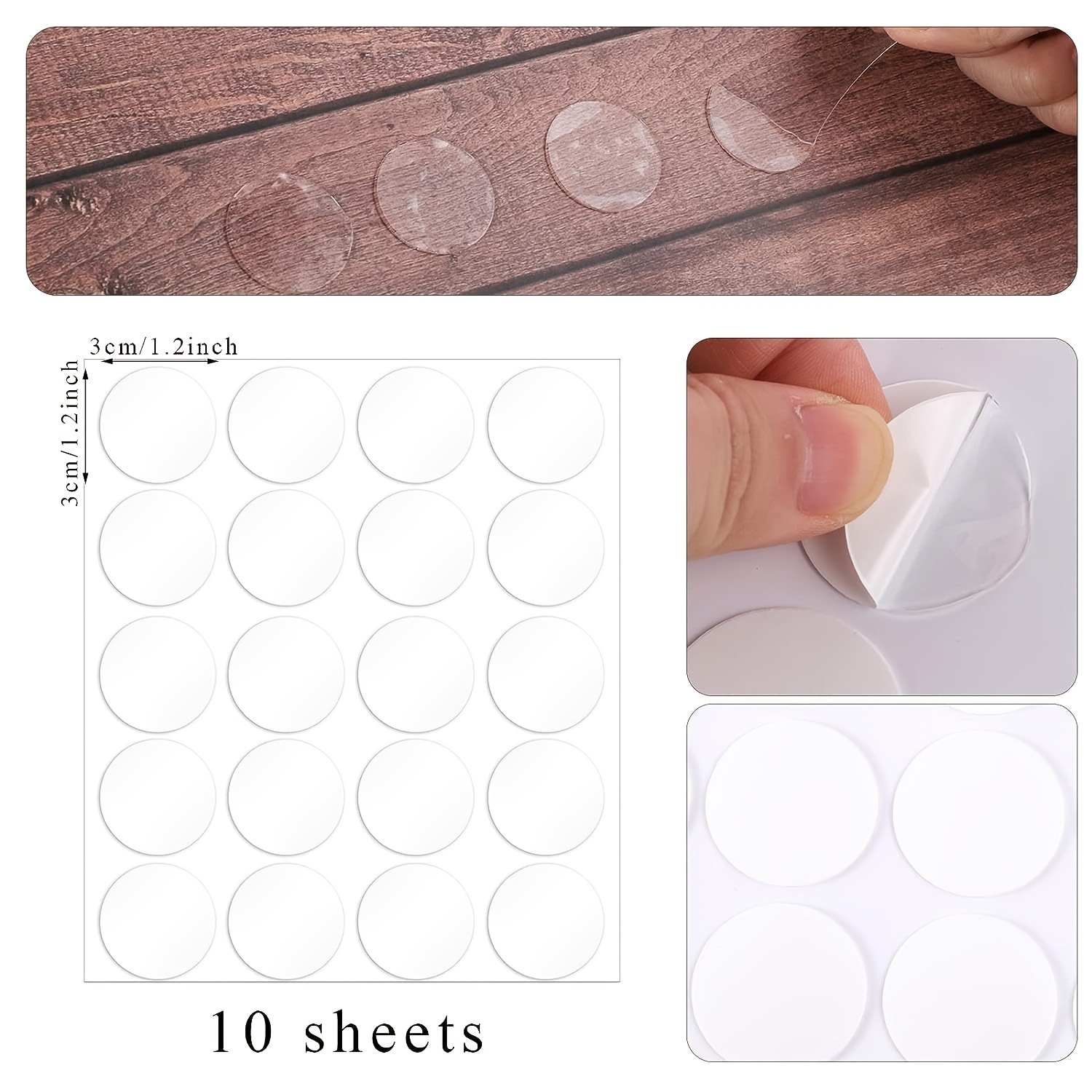 Double sided Adhesive Dots Sticky Tack Removable Poster - Temu