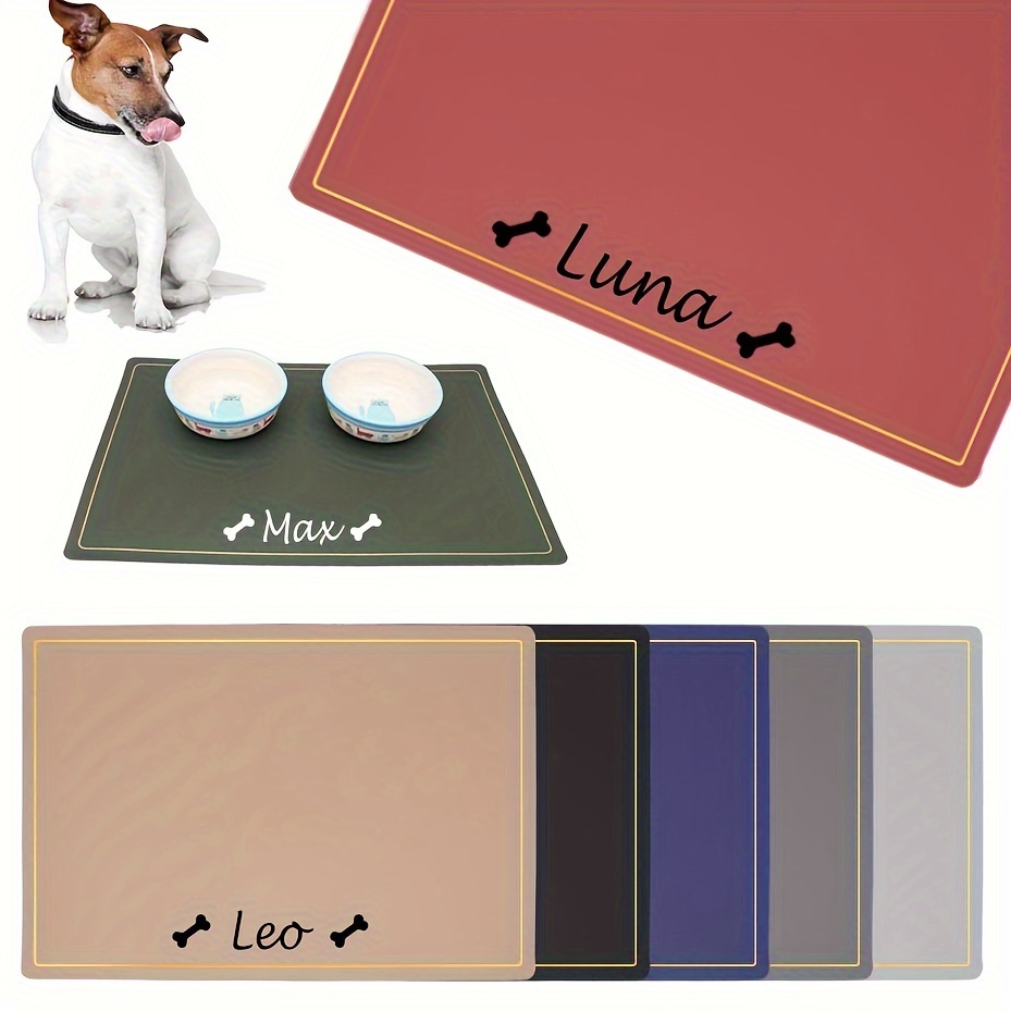 Personalized Dog Placemat. Pet Dog Mat. Dog Food Mat. Custom Pet Placemat.  Custom Dog Mat. Pet Placemat. Personalized Dog Mat. 