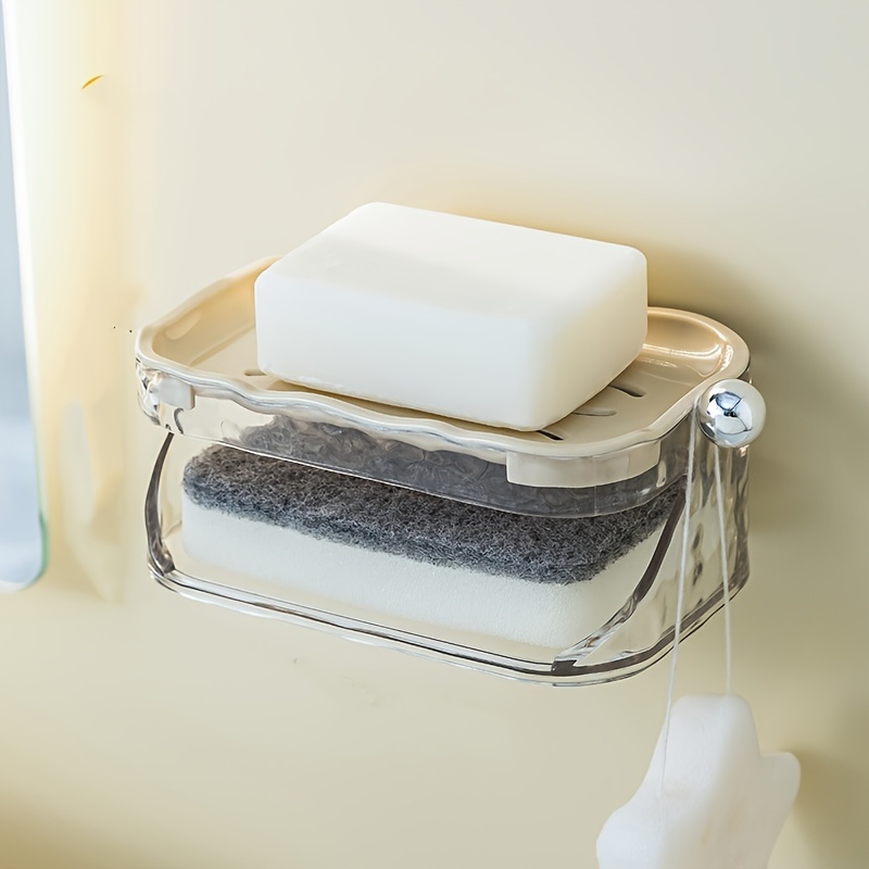 Soap Dish, Double Layers Stainless Steel Soap Holder With Draining