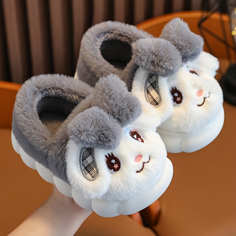 Rabbit hot sale fur slippers