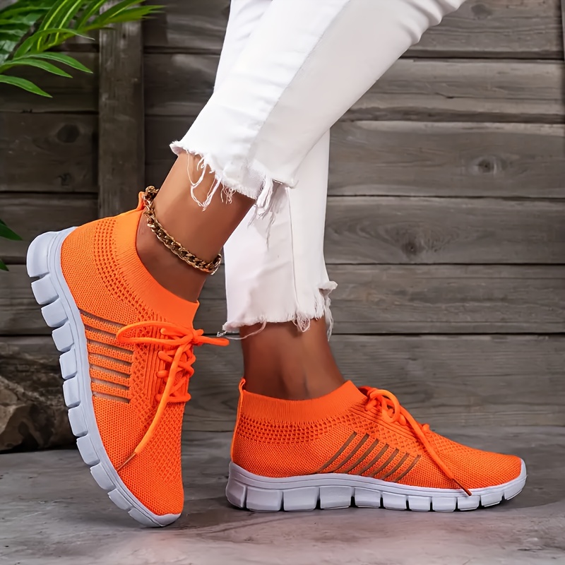 Womens best sale orange trainers