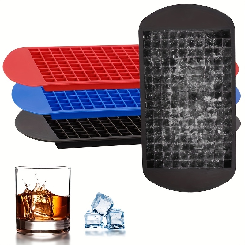 1pc Red 160-grid Silicone Mini Ice Cube Tray Maker For Crushed Ice, Ice  Cubes