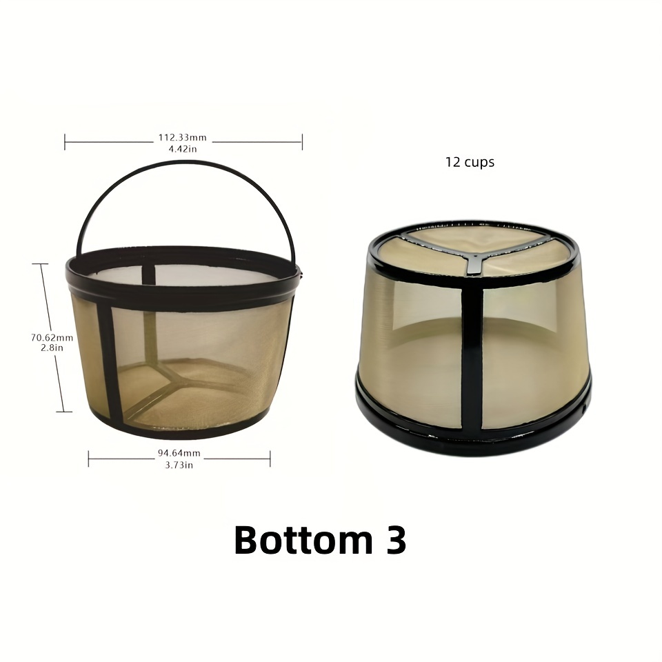 Stainless Steel 8-12 Cup Basket Reusable Coffee Filter - Mr. Coffee  Black+Decker