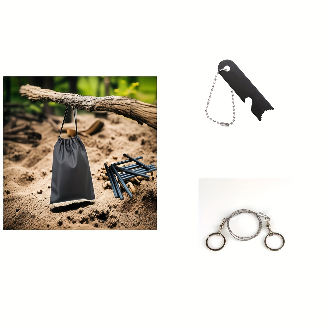 10-in-1/13-in-1 Survival Equipment Kit Cool Tools For Camping, Hiking,  Hunting, And Fishing - Temu