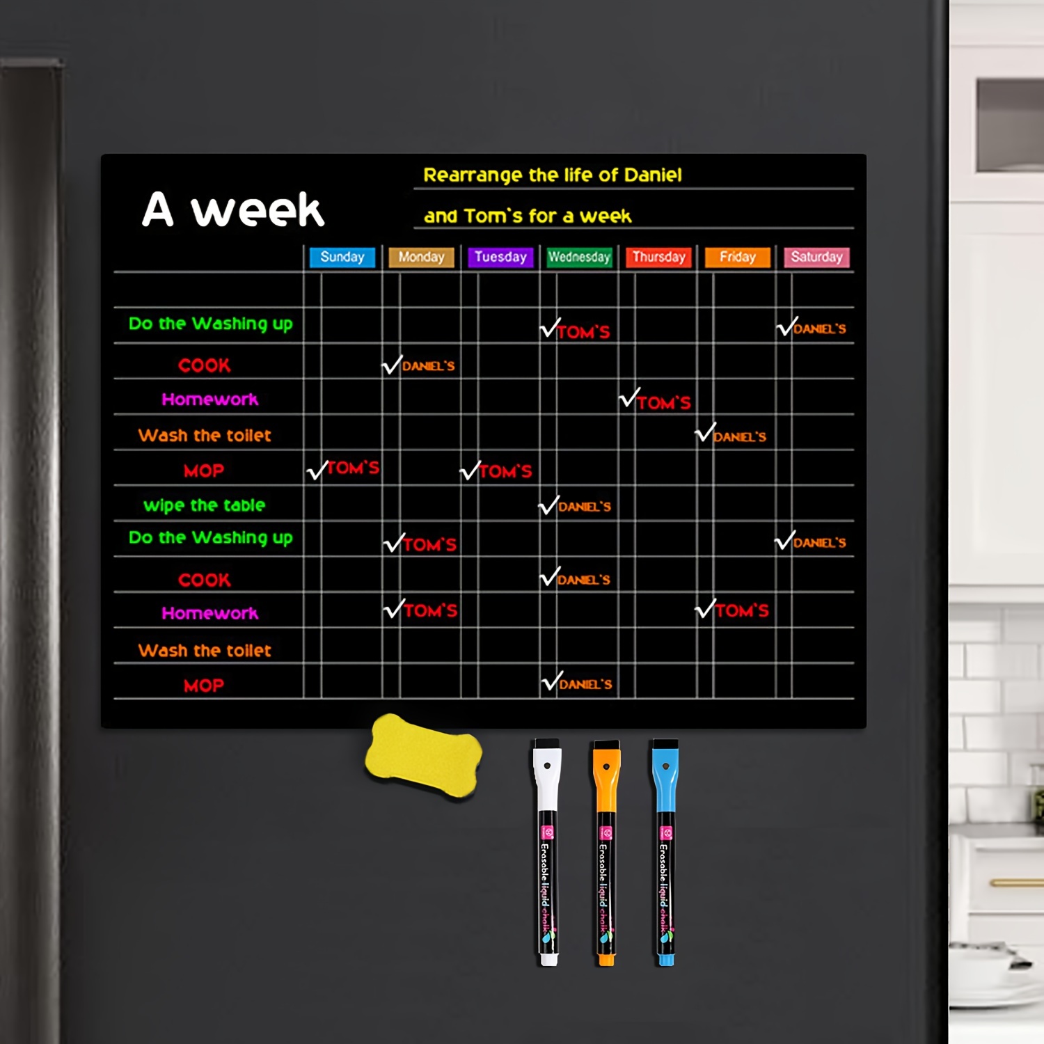 Chalkboard Calendar - Temu