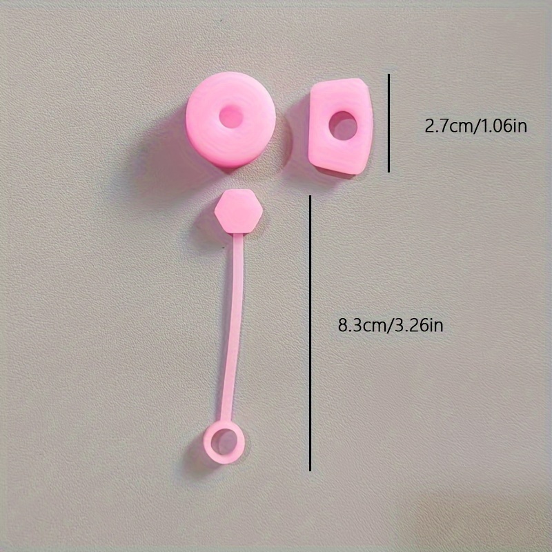 Button Straw Toppers