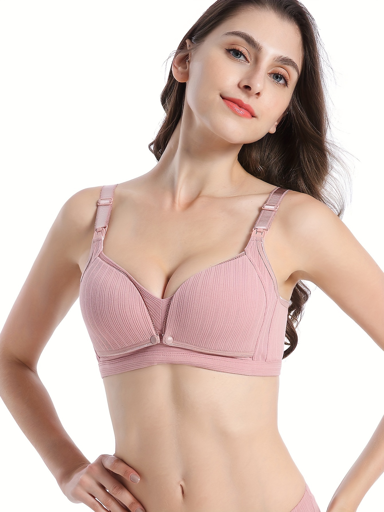 Women's Maternity Solid Breast Feeding Bra