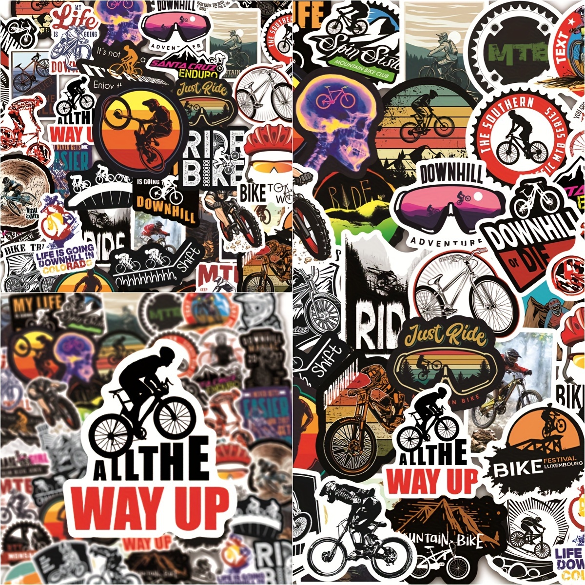 Creative bike sale stickers