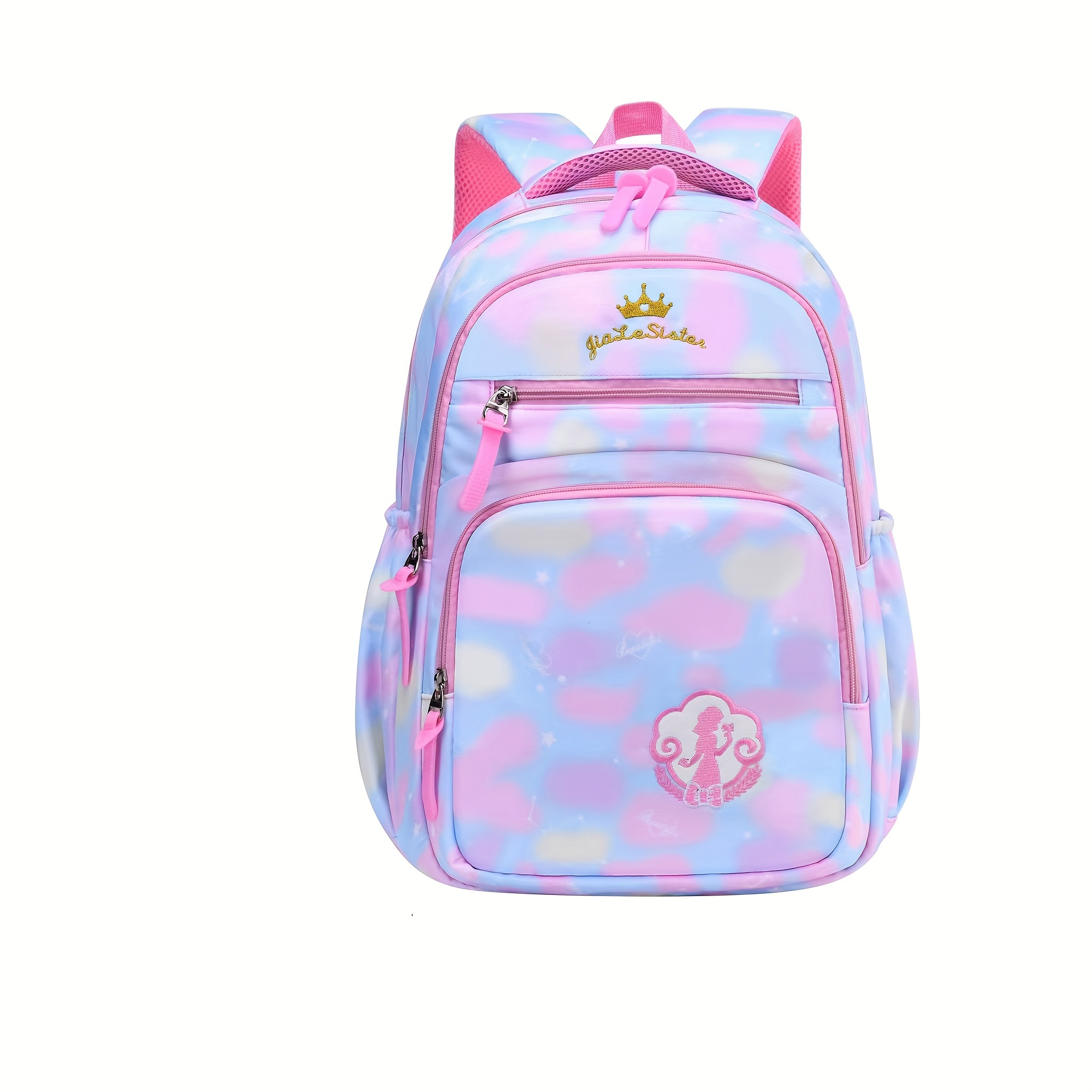 Princess School Backpack Lightweight Waterproof Large Capacity