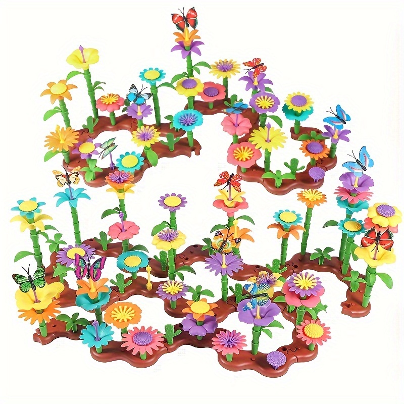 

Flower Garden Building Toy, Random Color, Stem Educational Activity Preschool Toy, Halloween/thanksgiving Day/christmas Gift Easter Gift