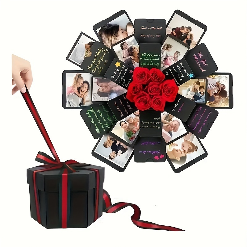 Explosion - Juego de caja de regalo, caja de amor sorpresa explosiva para  parejas, regalo sentimental para bodas, fiestas de cumpleaños, novio,  novia