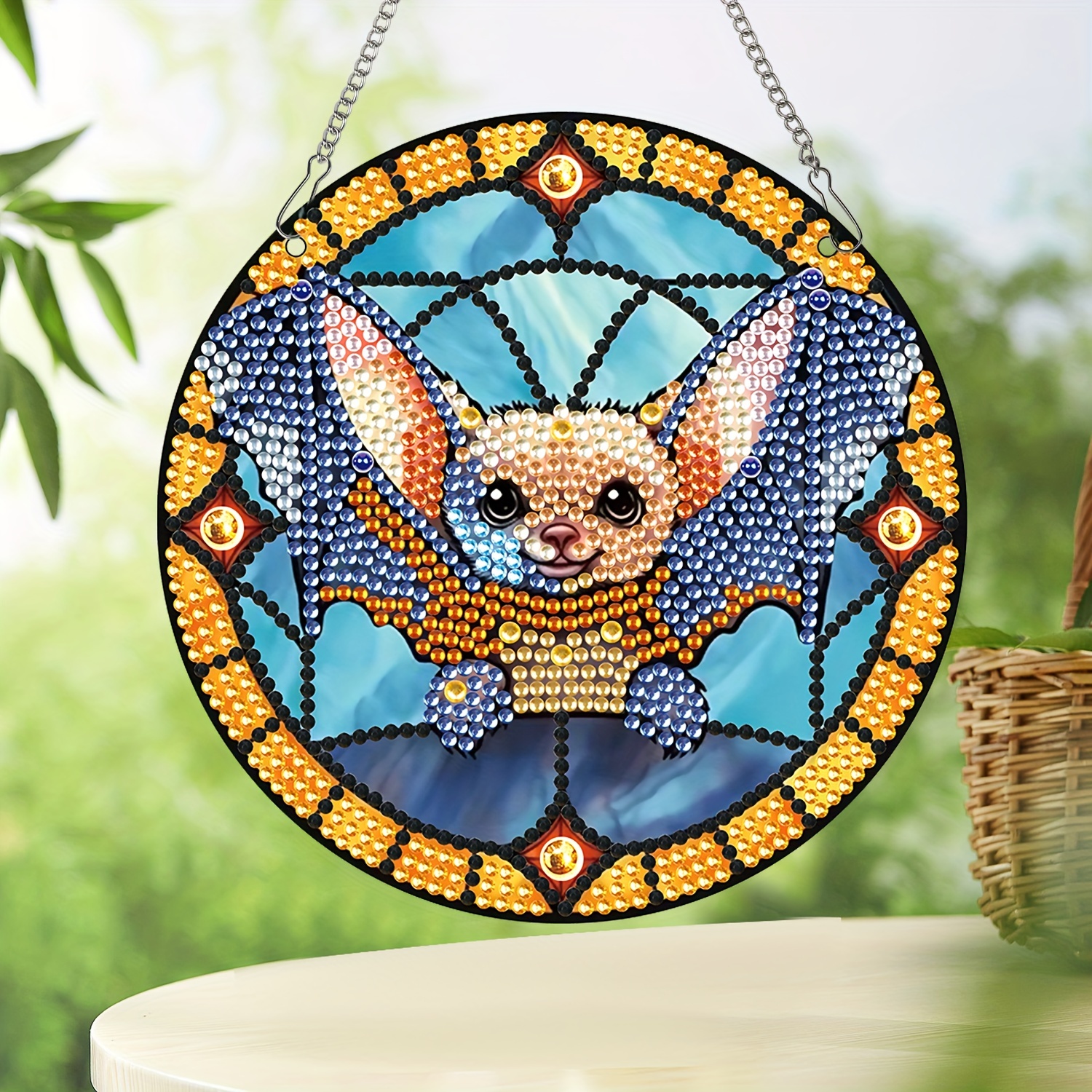 Diamond Painting Hanging, Kingfisher 3D Three-dimensional Diamond Painting  Kit, Diamond Art Hanging Decorations, Suitable For Home Wall Garden Decorat