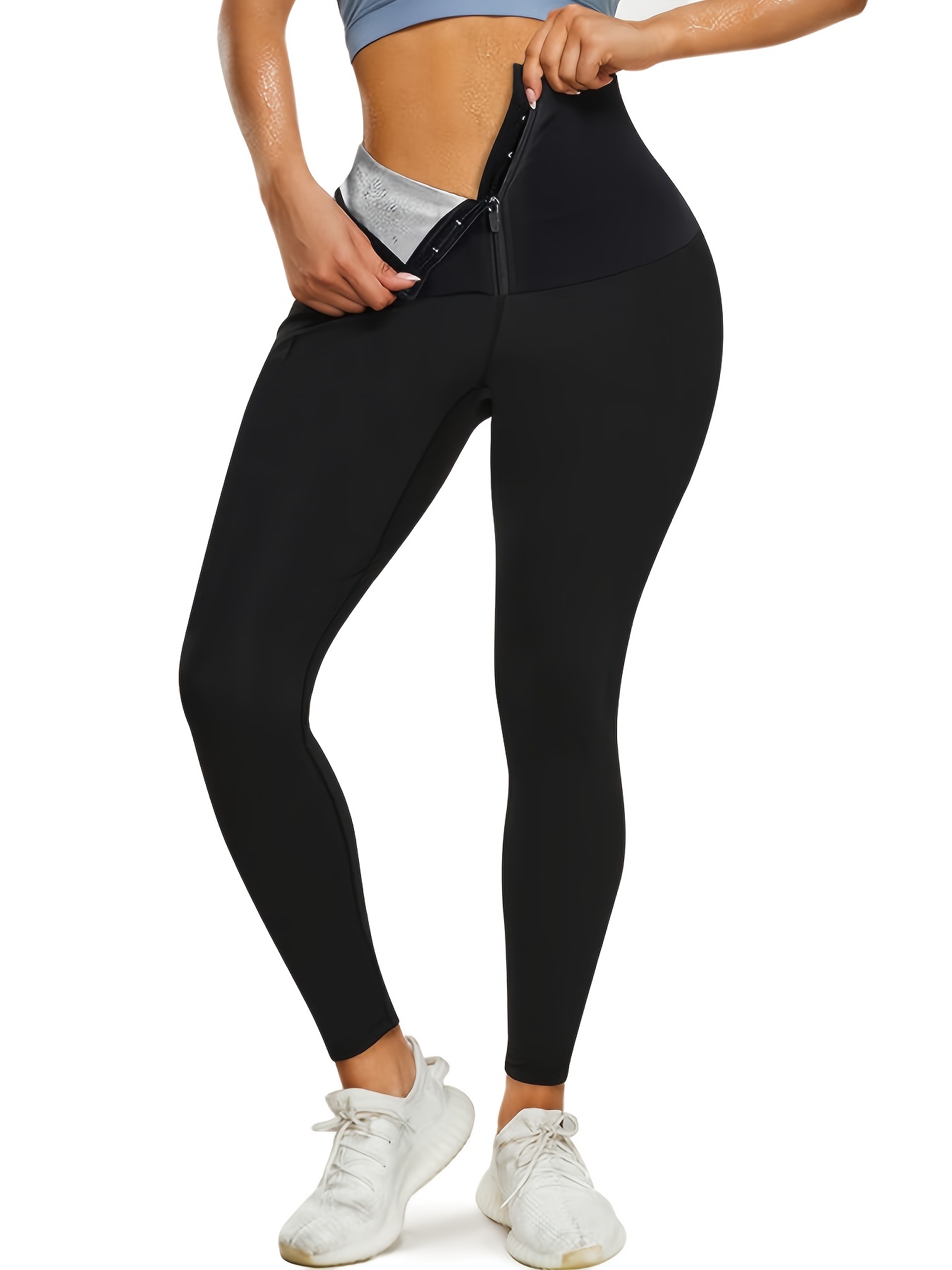 L) Womens Thermo Body Shaper Pants- Hot Slimming Compression